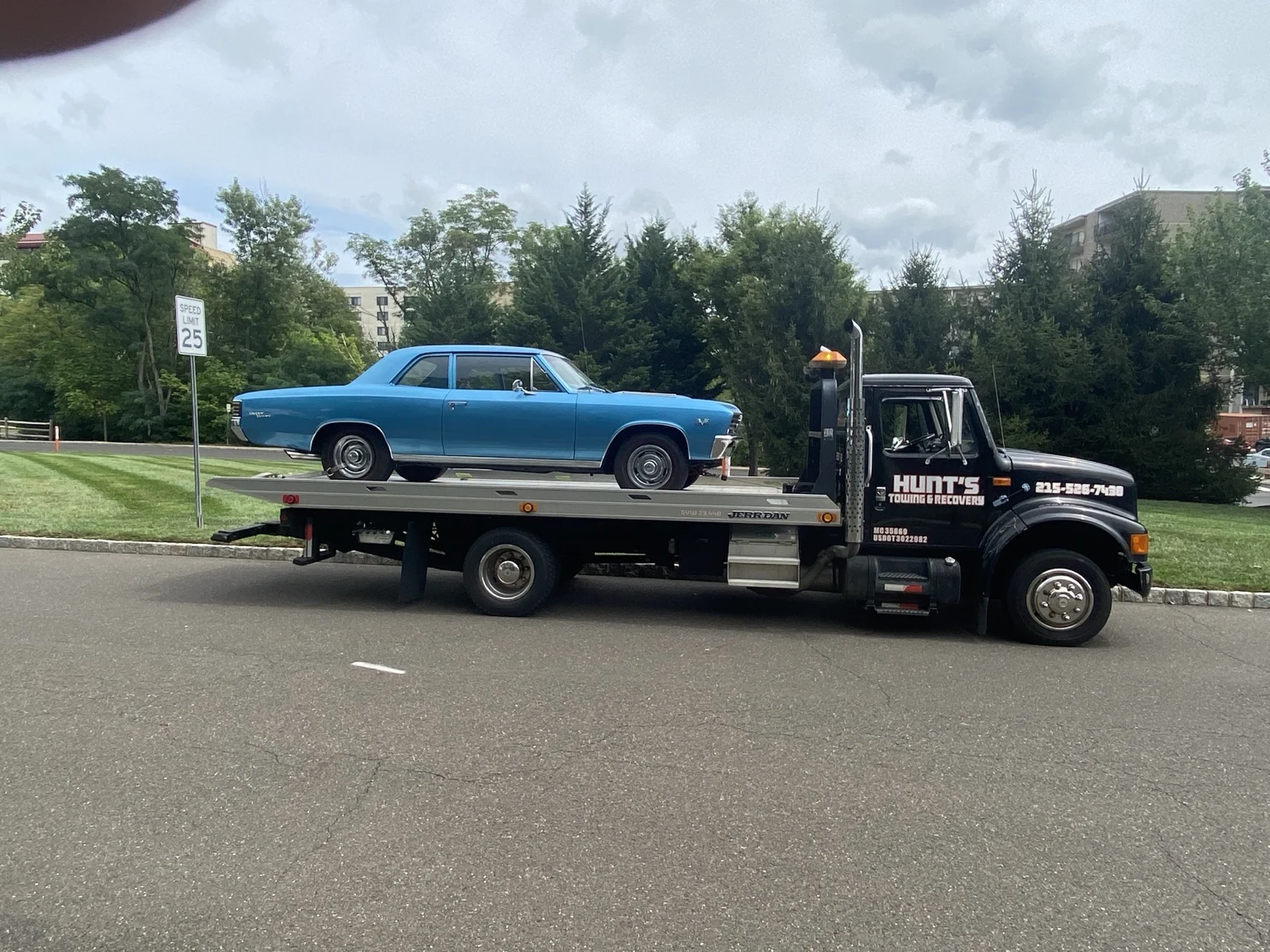 Vintage blue coupe